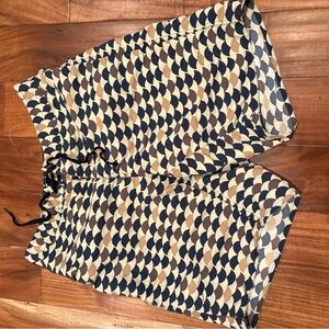 Patagonia Men’s Swim Trunks Retro Print Size 32 Board Shorts‎ (0550)